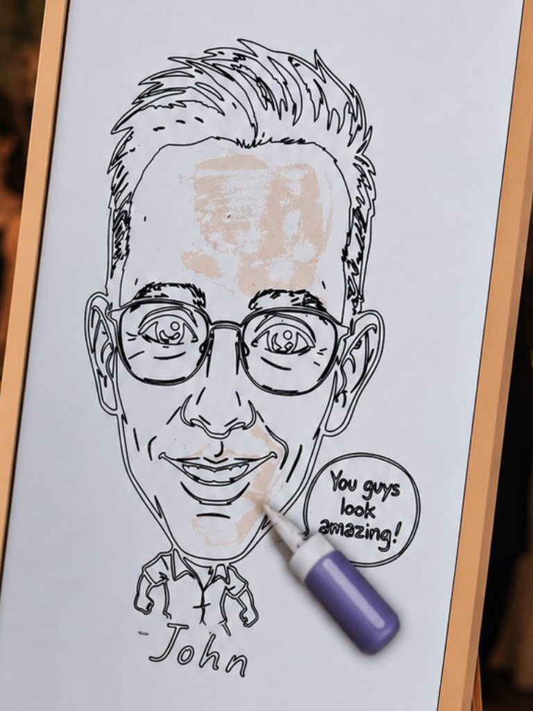 Sketch booth tecknar